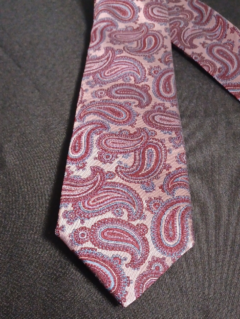 Paul Frederick Paisley Pink Regular Long Tie